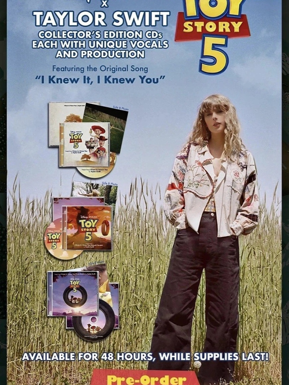 Taylor Swift × Toy Story 5 "I Knew It, I Knew You" 3-CD Collector Set - Picture 2 of 2